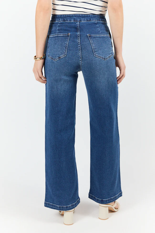 Sailor Medium Wash Wide Leg Jeans DOORBUSTER - Terpint