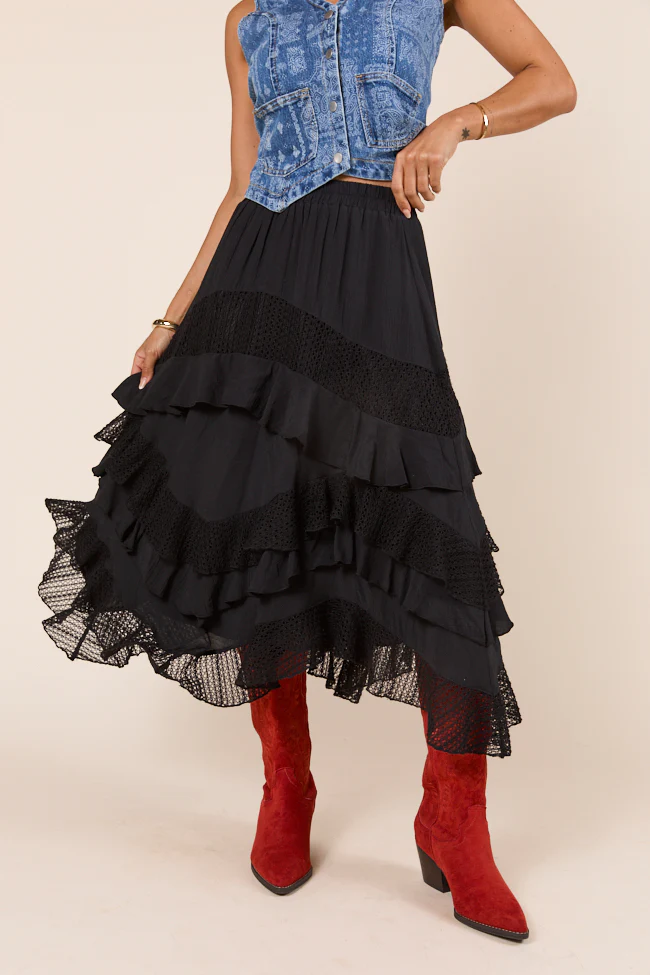 Karla Black Layered Ruffle Skirt - Terpint
