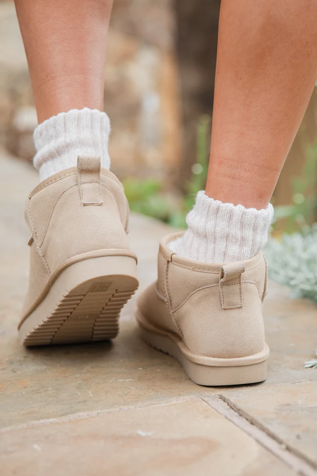 Georgia Light Beige Mini Boot FINAL SALE - Terpint