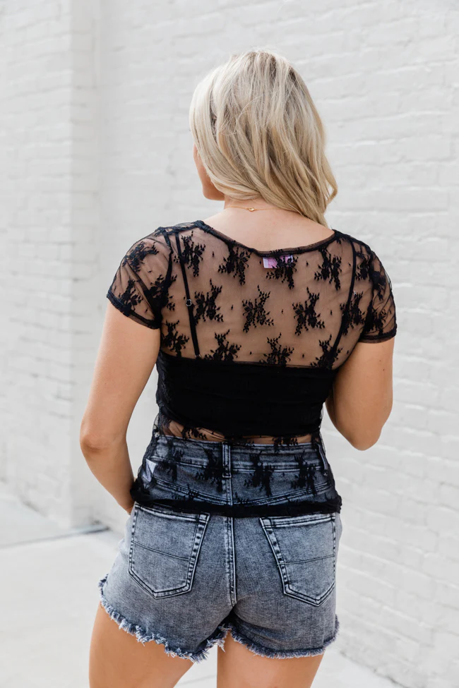Speak Your Truth Black Short Sleeve Layering Tee FINAL SALE - Terpint