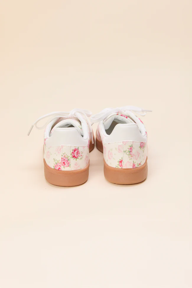 Tiffany White Floral Sneakers - Terpint