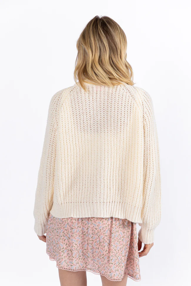 Do Me A Solid Cream Button Up Cardigan FINAL SALE - Terpint