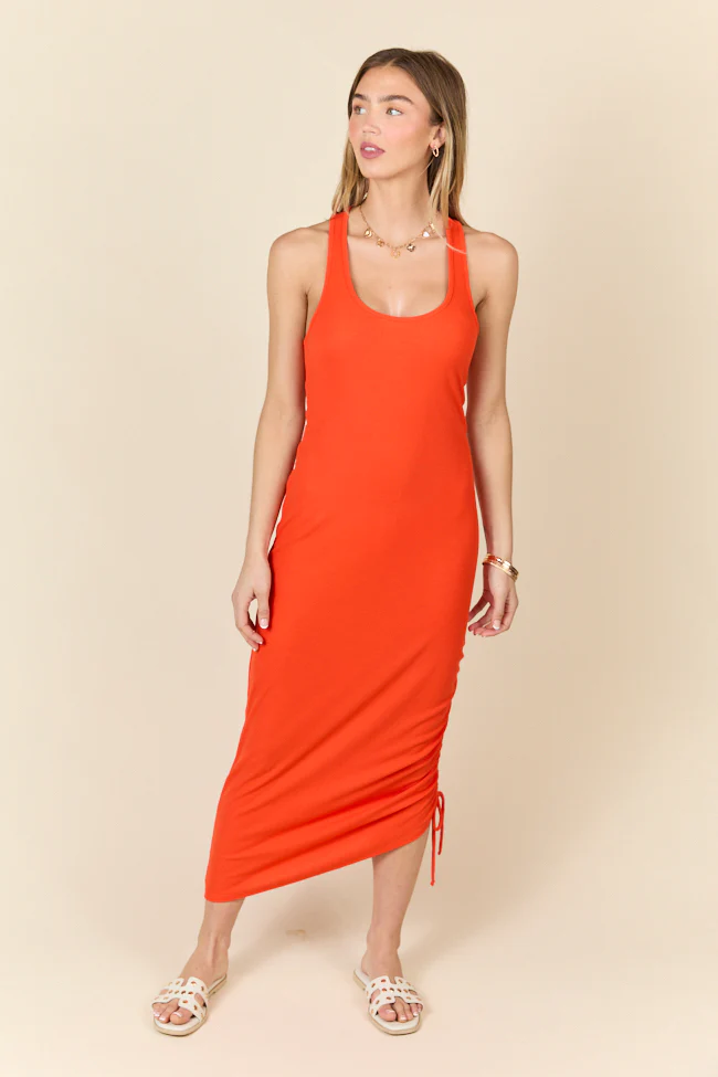 All The Reason Red Razor Back Knit Dress FINAL SALE - Terpint