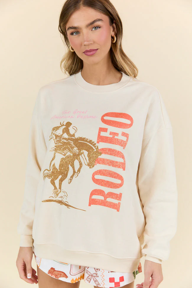 The Great American Pastime Cream Graphic Sweatshirt - Terpint