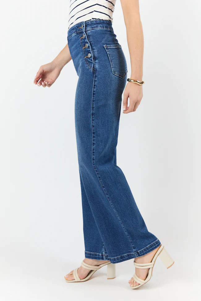 Sailor Medium Wash Wide Leg Jeans DOORBUSTER - Terpint