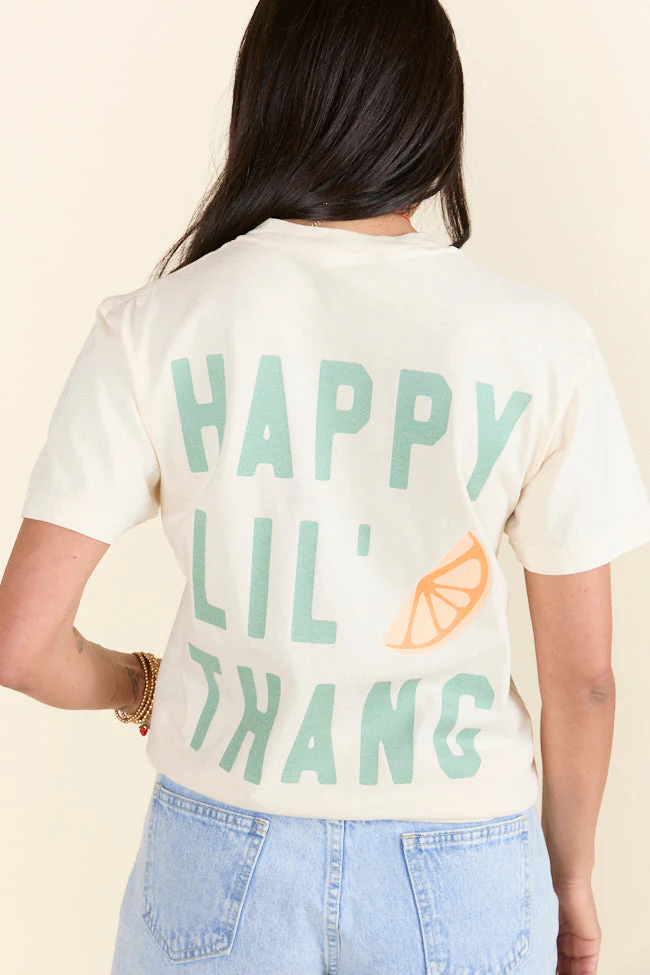 Happy Lil' Thang Ivory Graphic Tee - Terpint