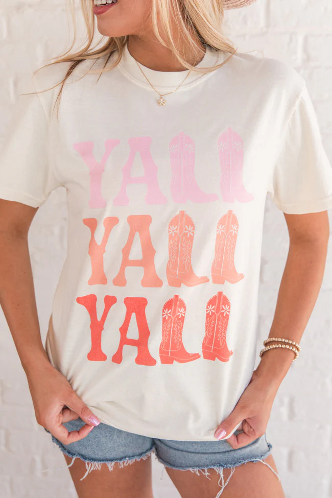 Y'all Ivory Graphic Tee - Terpint