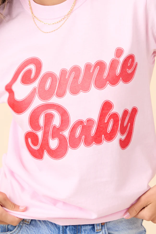 Connie Baby Light Pink Graphic Tee - Terpint