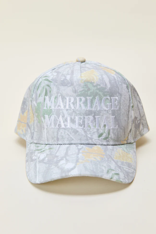 Marriage Material Camo Trucker Hat - Terpint