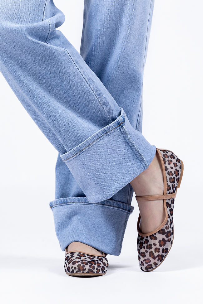 Camila Light Wash Wide Leg Cuffed Jeans DOORBUSTER - Terpint