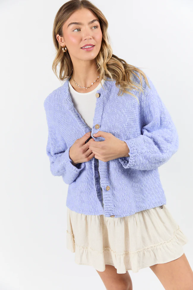 Afternoon Bliss Blue Light Weight Cardigan FINAL SALE - Terpint