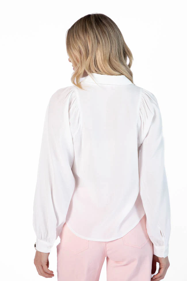 Basic Foundation Ivory Button Down Blouse FINAL SALE - Terpint