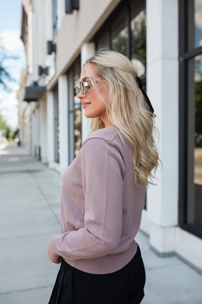 Let's Be Honest Mocha V-Neck Sweater FINAL SALE - Terpint