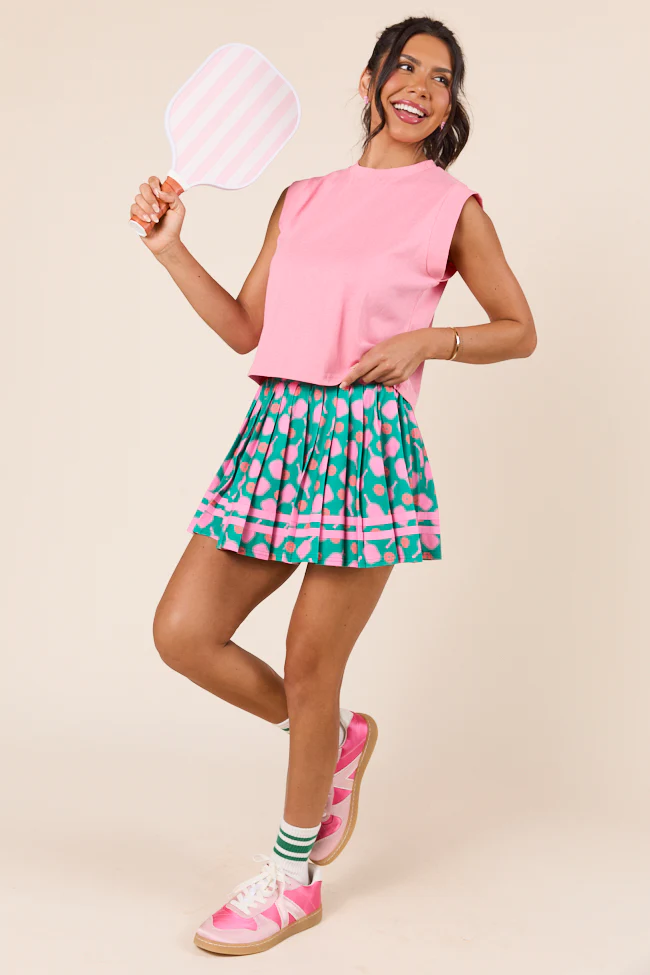 Beverly Pickleball Printed Pleated Skirt - Terpint