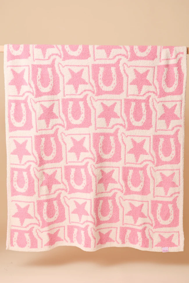 Make Me Believe Pink Western Blanket - Terpint