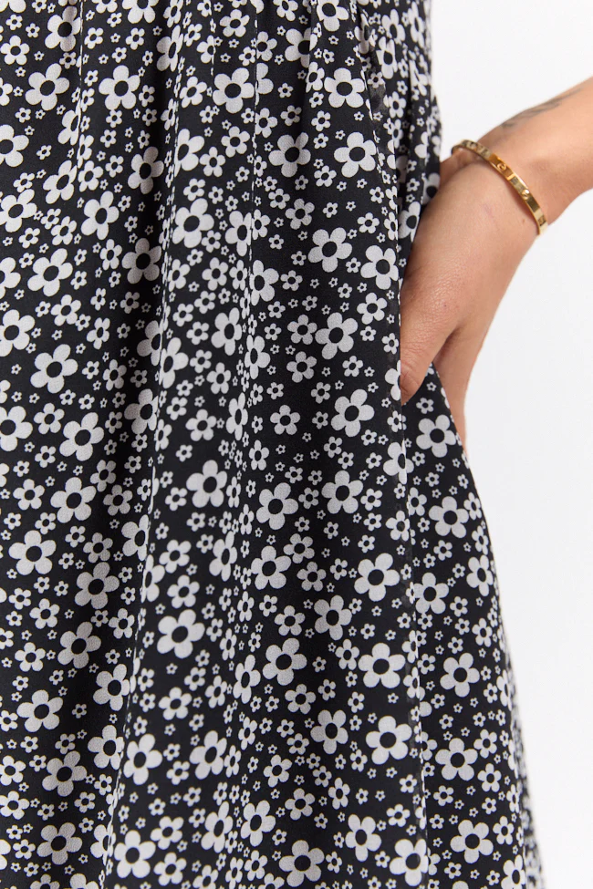 Perfect Mystery Black and White Printed Mini Dress SALE - Terpint