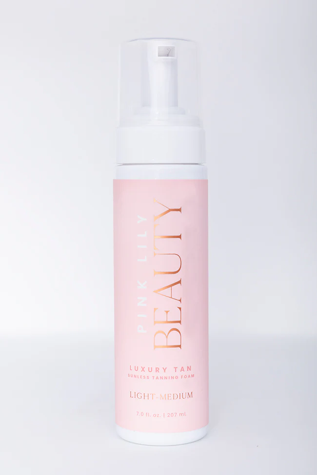 Pink Lily Beauty Luxury Tan Sunless Tanning Foam Self Tanner - Light-Medium FINAL SALE - Terpint