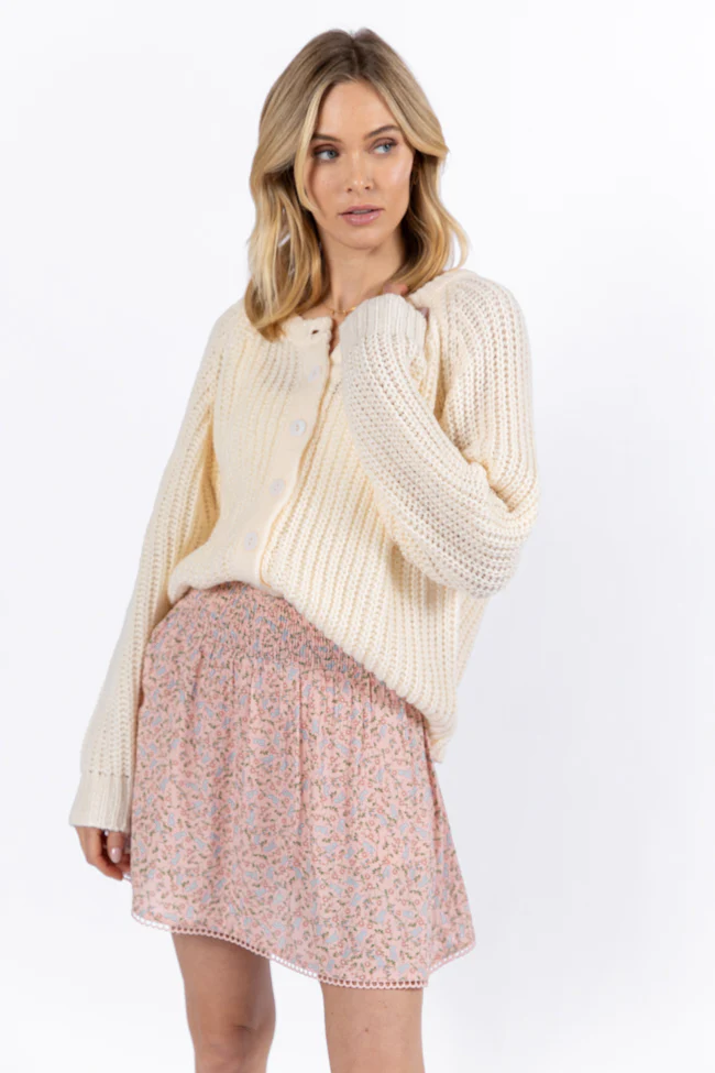 Do Me A Solid Cream Button Up Cardigan FINAL SALE - Terpint