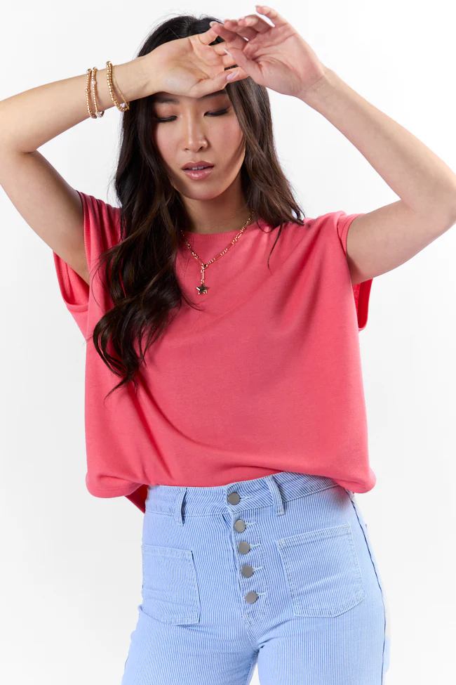 My Type Of Coral Knit Tee FINAL SALE - Terpint