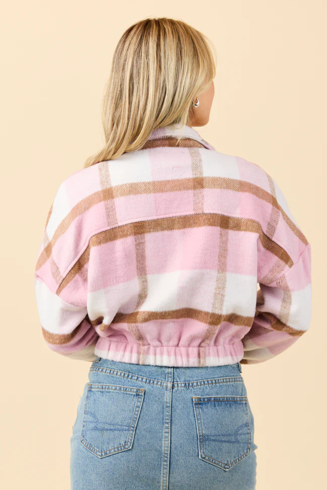 Finley Pink Plaid Jacket - Terpint