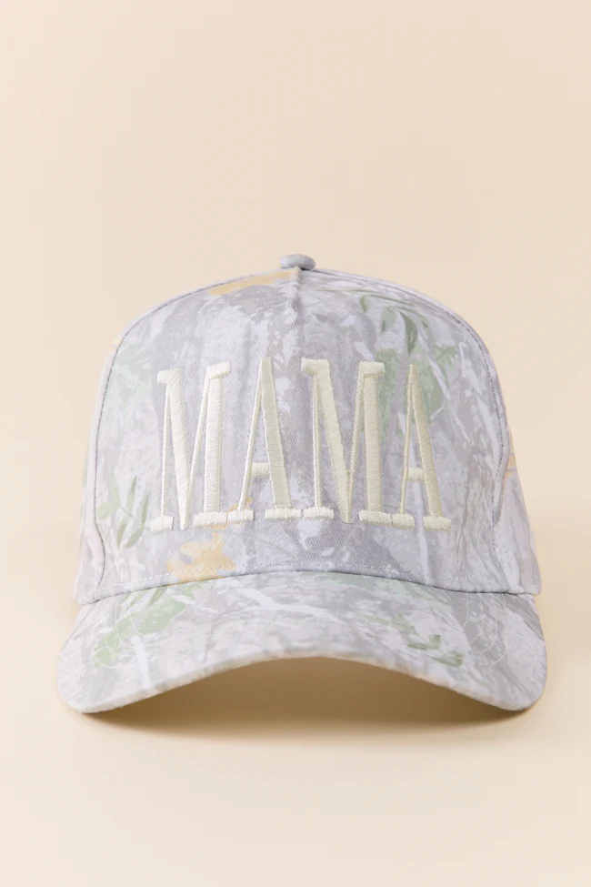 Mama White Camo Trucker Hat - Terpint