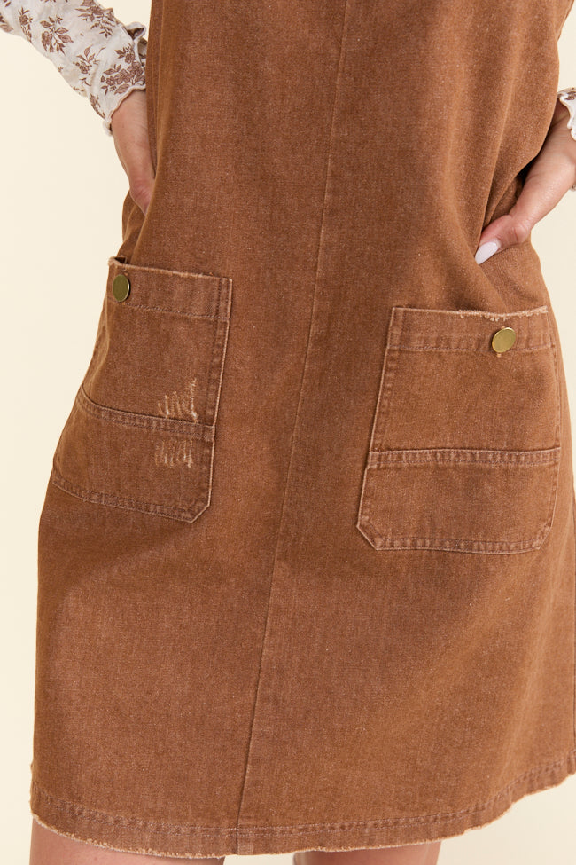 Anissa Brown Overall Dress - Terpint