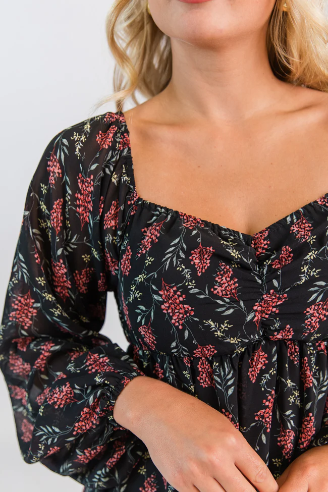 Missing Out Printed Sweetheart Mini Dress FINAL SALE - Terpint