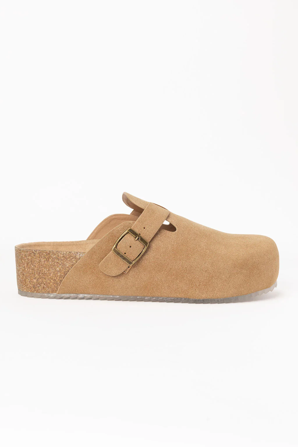 Elyse Suede Taupe Clogs FINAL SALE - Terpint