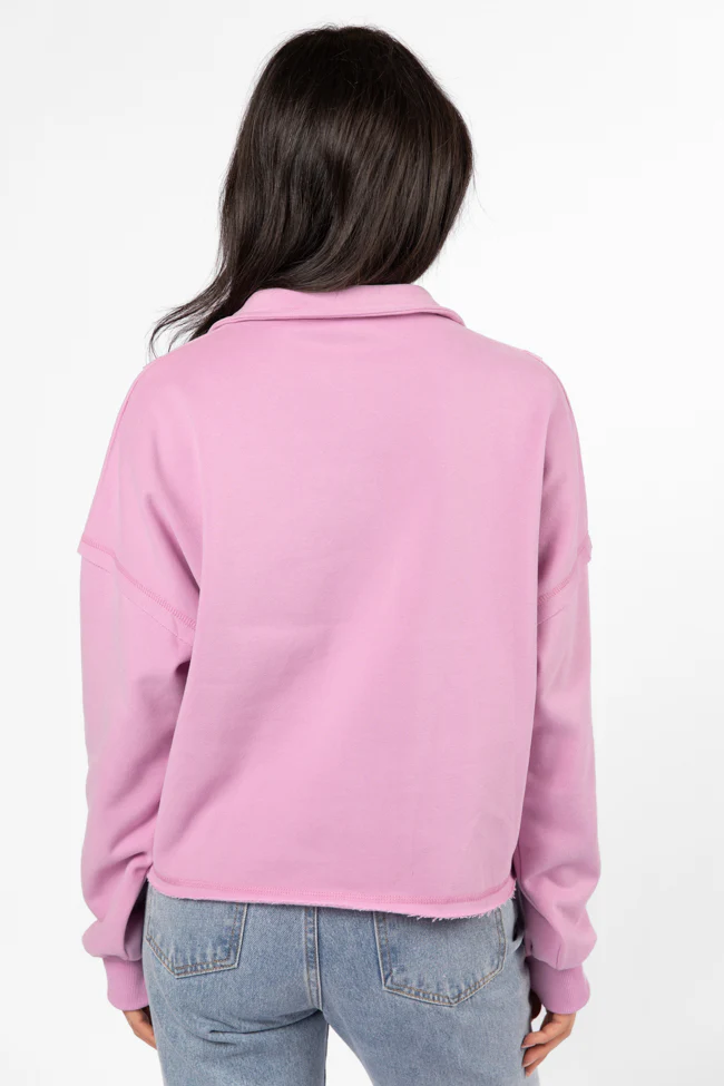 Chill Factor Purple Quarter Zip Pullover Sweatshirt FINAL SALE - Terpint