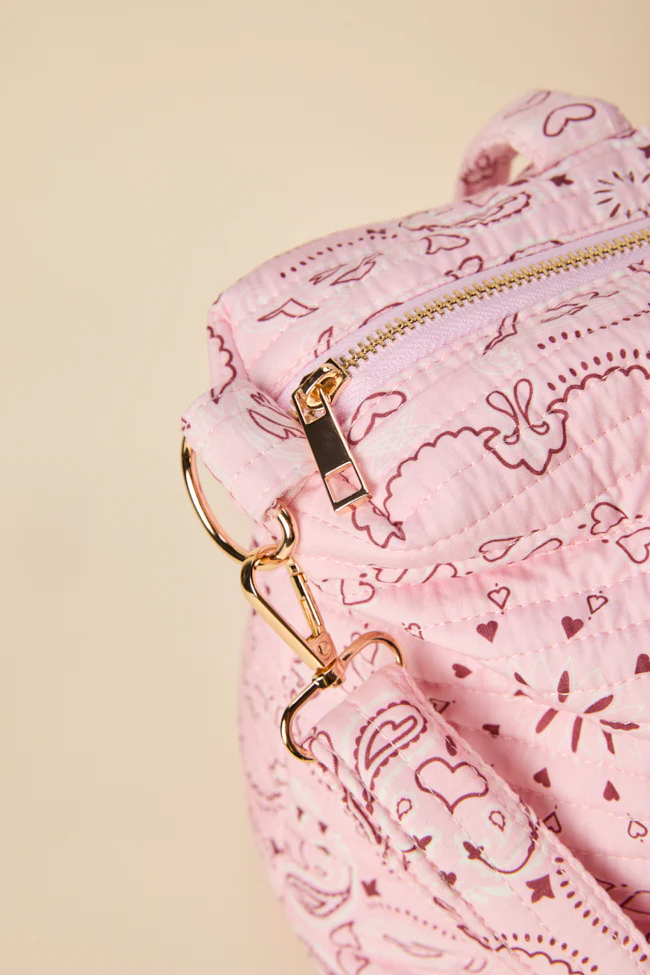 Lilah Pink Paisley Duffle Bag DOORBUSTER - Terpint