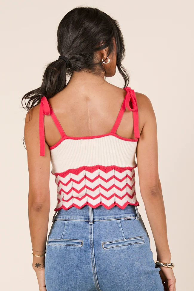 Ada Chevron Striped Knit Tank - Terpint