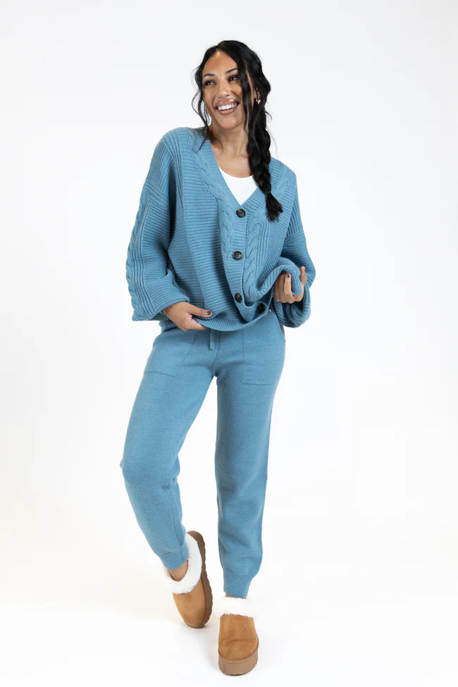 Real Karma Blue Jogger Style Lounge Pants FINAL SALE - Terpint