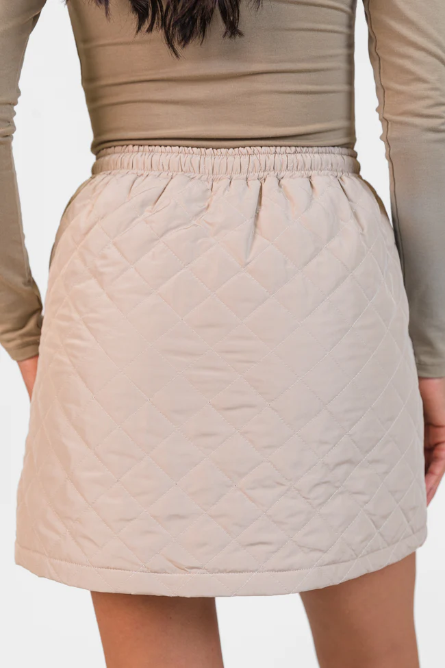 Colder Weather Mushroom Quilted Skort FINAL SALE - Terpint