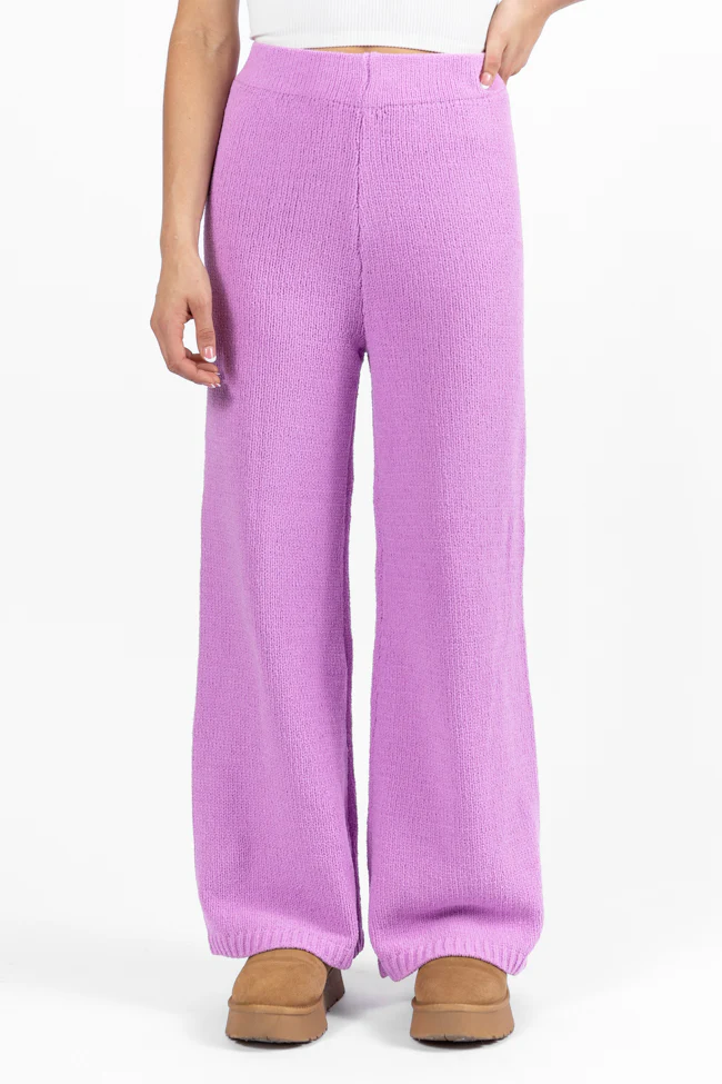 Cozy For Keeps Lavender Lounge Pants FINAL SALE - Terpint