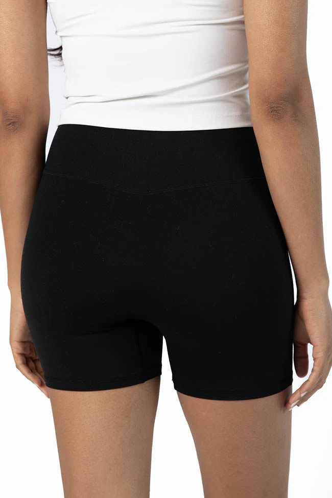 Home Stretch Black Biker Shorts FINAL SALE - Terpint