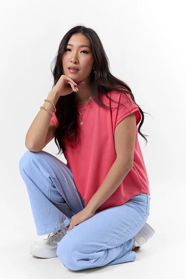 My Type Of Coral Knit Tee FINAL SALE - Terpint
