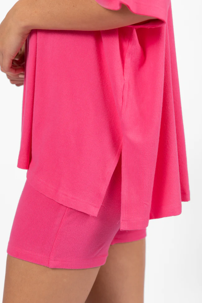 Love Me So Heather Hot Pink Ribbed Knit Set FINAL SALE - Terpint