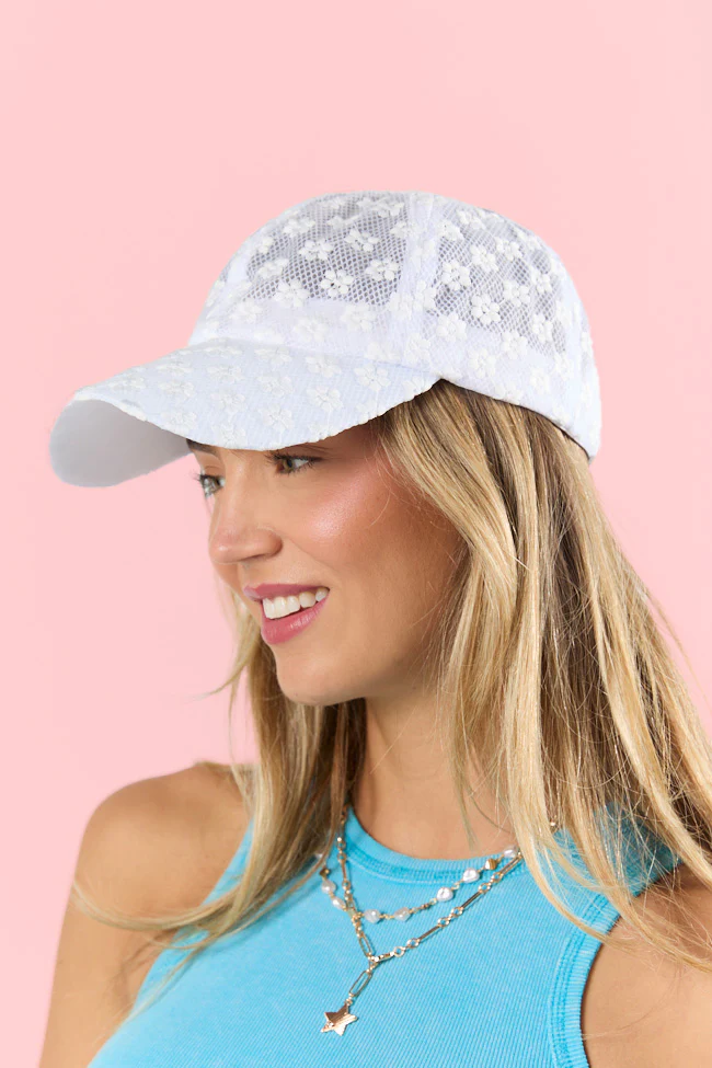 White Eyelet Hat FINAL SALE - Terpint