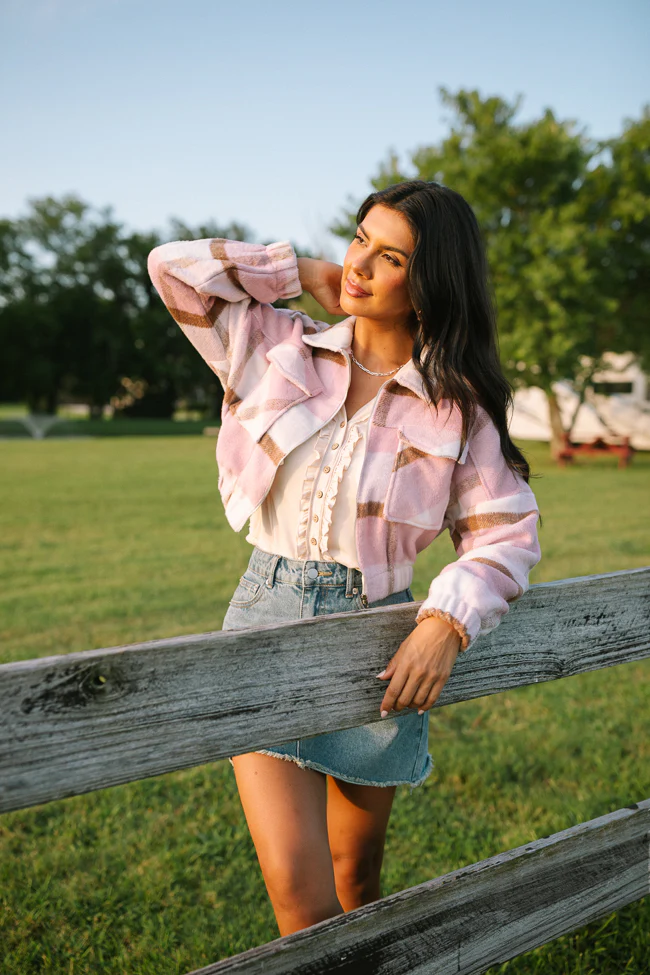 Finley Pink Plaid Jacket - Terpint