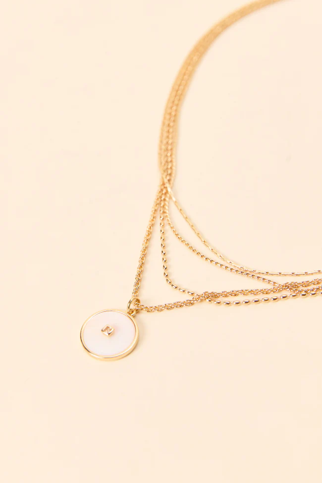 Rosalynn White Disc Necklace - Terpint