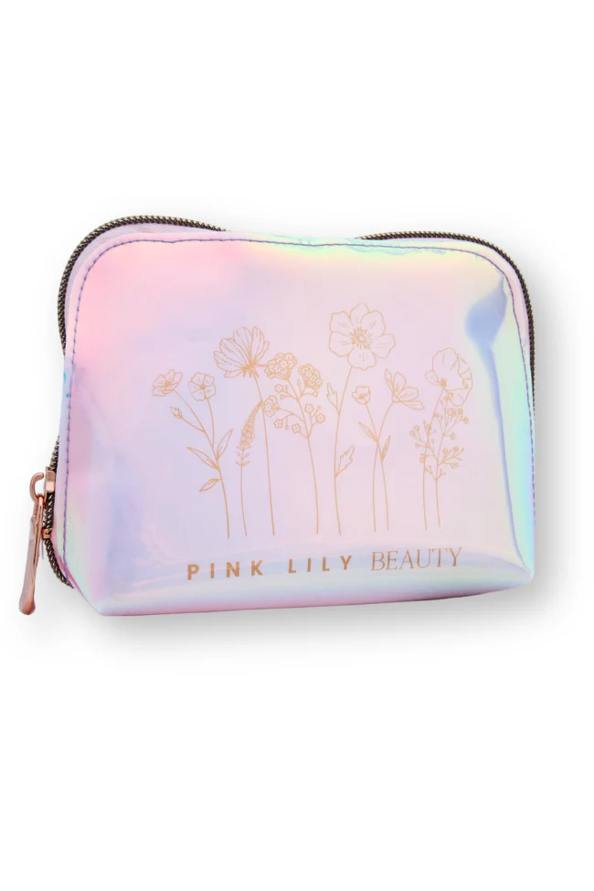 Let Your Confidence Bloom Beauty Bag Iridescent FINAL SALE - Terpint