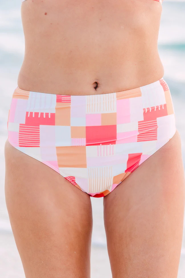 Gossip On Deck High Waisted Printed Bikini Bottoms FINAL SALE - Terpint