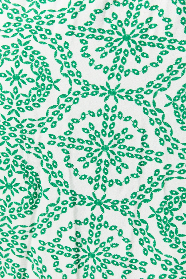 Charleston Charm Green and Ivory Printed Maxi Dress FINAL SALE - Terpint