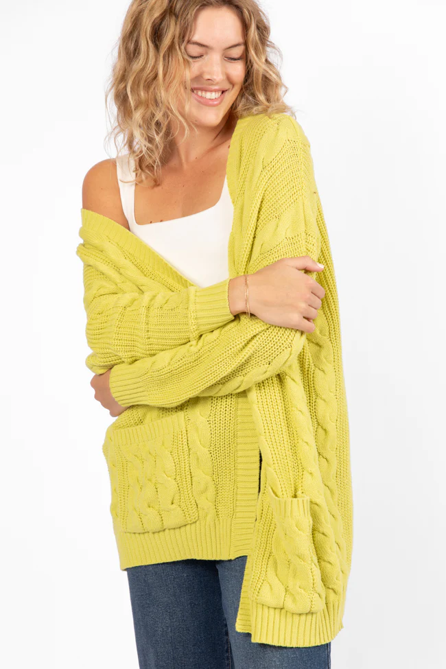 Won't Change My Heart Matcha Cardigan FINAL SALE - Terpint