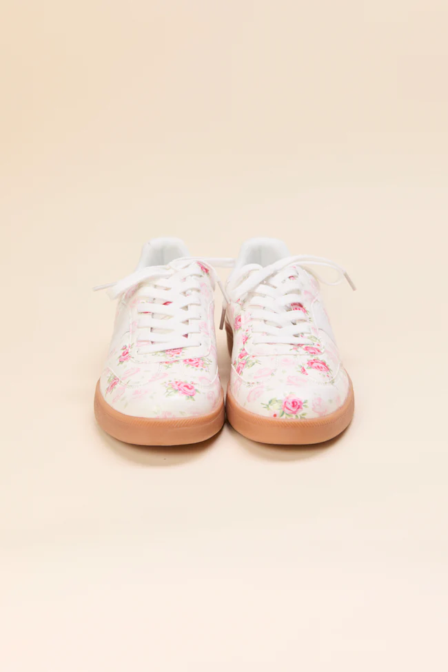 Tiffany White Floral Sneakers - Terpint