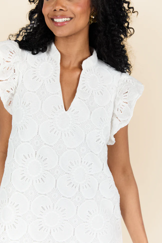 Thoughts Of You White Shift Dress FINAL SALE - Terpint