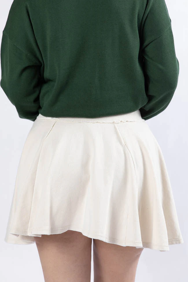Where To Next Cream Knit Skort DOORBUSTER - Terpint