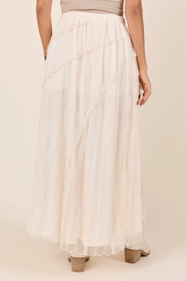 Marcy Cream Lace Skirt - Terpint