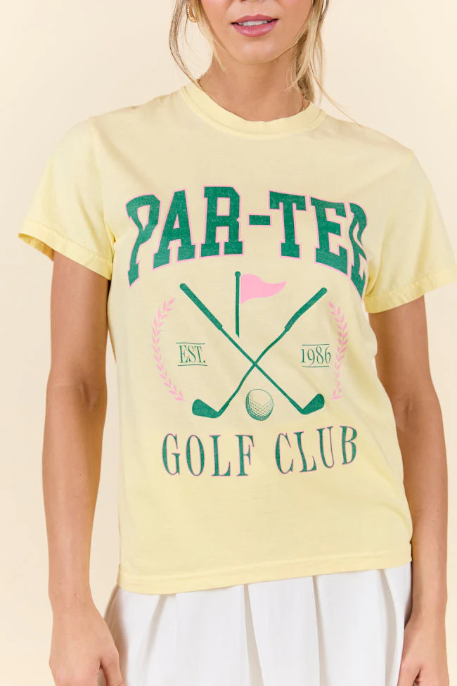 Par-Tee Golf Club Yellow Graphic Tee - Terpint