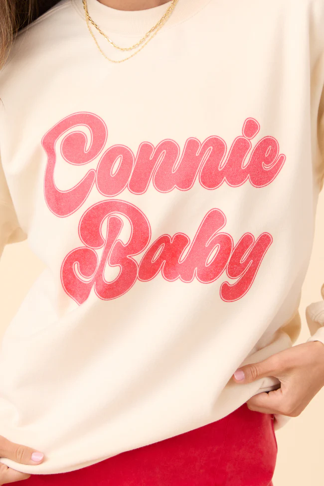 Connie Baby Cream Graphic Sweatshirt - Terpint